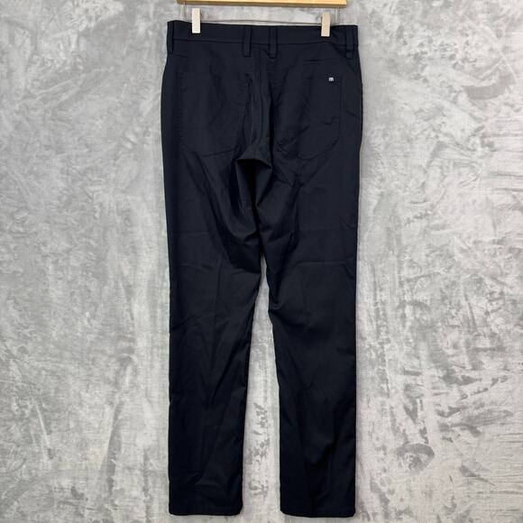 Travis Mathew Pants Mens 30 Black Golf Trouser Flat Front Stretch Pockets - Picture 2 of 11